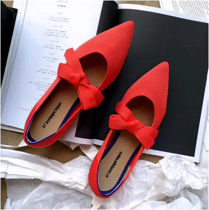 Zapatos Casuales y Planos tipo Mary Jane con Lazo